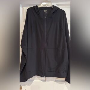 Black Windbreaker Jacket Hoodie for Men